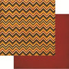 Reminisce - Harvest 2014 Collection - 12 x 12 Double Sided Paper - Harvest Chevron