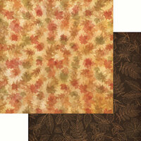 Reminisce - Harvest 2014 Collection - 12 x 12 Double Sided Paper - Autumn Forest