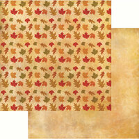 Reminisce - Harvest 2014 Collection - 12 x 12 Double Sided Paper - Autumn Leaves