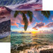 Reminisce - Hawaii Collection - 12 x 12 Double Sided Paper - Lanihai Sunrise