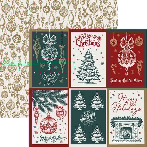 Reminisce - Holiday Cheer Collection - 12 x 12 Double Sided Paper - Holiday Cheer