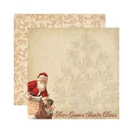 Reminisce - Here Comes Santa Collection - Christmas - 12 x 12 Double Sided Paper - Here Comes Santa