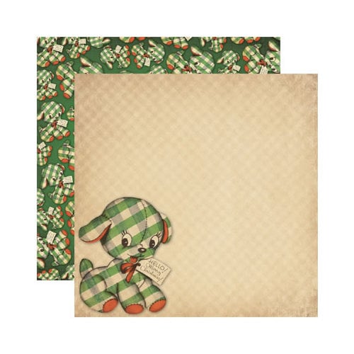 Reminisce - Here Comes Santa Collection - Christmas - 12 x 12 Double Sided Paper - Gift from Santa