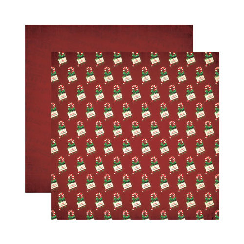 Reminisce - Here Comes Santa Collection - Christmas - 12 x 12 Double Sided Paper - A Merry Christmas