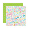 Reminisce - Happy Easter Collection - 12 x 12 Double Sided Paper - Easter