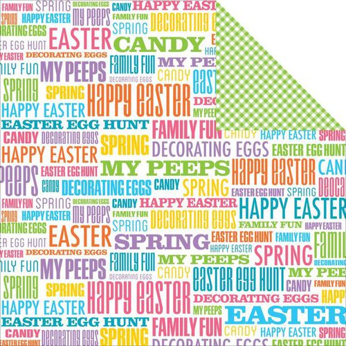 Reminisce - Happy Easter Collection - 12 x 12 Double Sided Paper - My Peeps