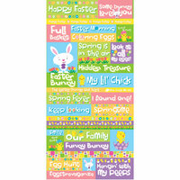 Reminisce - Happy Easter Collection - Die Cut Cardstock Stickers - Quote