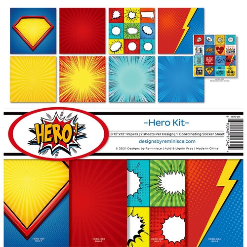 Reminisce - Hero Collection - 12 x 12 Collection Kit