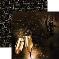 Reminisce - Happy New Year 2022 Collection - 12 x 12 Double Sided Paper - Time For A Toast