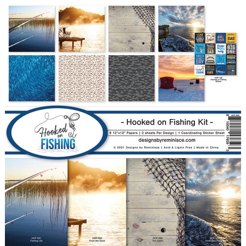 Reminisce - Hooked On Fishing Collection - 12 x 12 Collection Kit