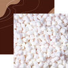 Reminisce - Hot Cocoa Collection - 12 x 12 Double Sided Paper - Marshmallows