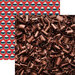 Reminisce - Hot Cocoa Collection - 12 x 12 Double Sided Paper - Chocolate Shavings
