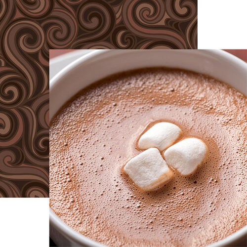 Reminisce - Hot Cocoa Collection - 12 x 12 Double Sided Paper - Hot Cocoa