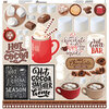 Reminisce - Hot Cocoa Collection - 12 x 12 Cardstock Stickers - Elements