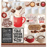 Reminisce - Hot Cocoa Collection - 12 x 12 Elements Sticker