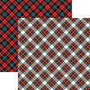 Reminisce - Happy Pawlidays Collection - Christmas - 12 x 12 Double Sided Paper - Pawliday Plaid
