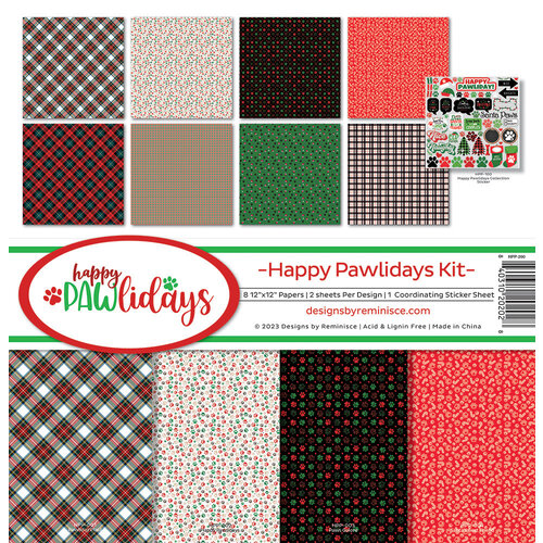 Reminisce - Happy Pawlidays Collection - Christmas - 12 x 12 Collection Kit