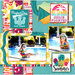 Reminisce - Hello Summer Collection - 12 x 12 Cardstock Stickers - Squares