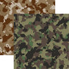 Reminisce - Hunters Paradise Collection - 12 x 12 Double Sided Paper - Hunter's Camo