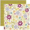 Reminisce - In Bloom Collection - 12 x 12 Double Sided Paper - The Colors of Spring