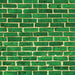 Reminisce - Irish Kiss Collection - 12 x 12 Double Sided Paper - Green Brick Wall