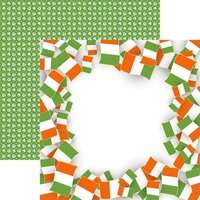 Reminisce - Irish Sass Collection - 12 x 12 Double Sided Paper - Irish Flag