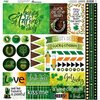 Reminisce - Irish Sass Collection - 12 x 12 Cardstock Sticker Sheet - Elements
