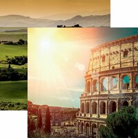 Reminisce - Italia Collection - 12 x 12 Double Sided Paper - The Colosseum