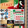 Reminisce - Italia Collection - 12 x 12 Cardstock Stickers - Elements