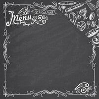 Reminisce - In The Kitchen Collection - 12 x 12 Double Sided Paper - The Menu