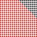 Reminisce - In The Kitchen Collection - 12 x 12 Double Sided Paper - Red and Black Gingham