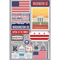 Reminisce - Jetsetters Collection - 3 Dimensional Die Cut Stickers - Washington, DC.