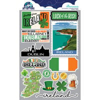 Reminisce - Jetsetters Collection - 3 Dimensional Die Cut Stickers - Ireland