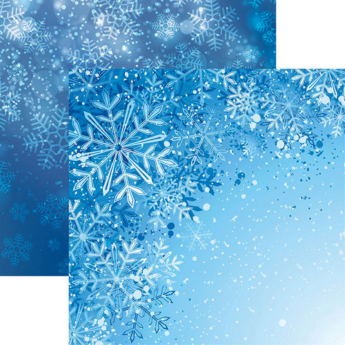 Reminisce - Jack Frost Collection - 12 x 12 Double Sided Paper - Snowflakes
