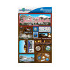 Reminisce - Jetsetters Collection - 3 Dimensional Die Cut Stickers - South Dakota