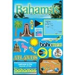 Reminisce - Jetsetters Collection - 3 Dimensional Die Cut Stickers - Bahamas