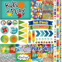 Reminisce - Kids at Play Collection - 12 x 12 Cardstock Sticker Sheet