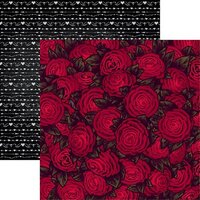 Reminisce - Love Forever Collection - 12 x 12 Double Sided Paper - Lovely Rose
