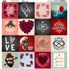 Reminisce - Love Forever Collection - 12 x 12 Cardstock Sticker Sheet - Square