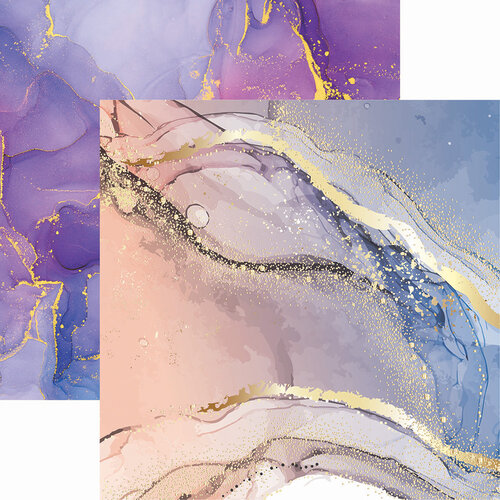 Reminisce - Liquid Marble Collection - 12 x 12 Double Sided Paper - 6