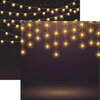 Reminisce - Light It Up Collection - 12 x 12 Double Sided Paper - Shiny Lights
