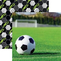 image of Reminisce - Let's Play Soccer Collection - 12 x 12 Double Sided Paper - Corner Kick