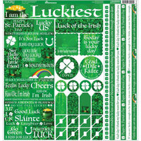 Reminisce - Lucky Collection - 12 x 12 Cardstock Stickers - Elements