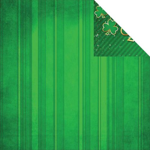Reminisce - Lucky Magic Collection - 12 x 12 Double Sided Paper - Lucky Stripe