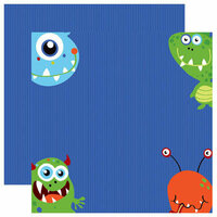 Reminisce - Monsters Collection - 12 x 12 Double Sided Paper - Wild Things