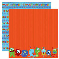 Reminisce - Monsters Collection - 12 x 12 Double Sided Paper - Monster Parade