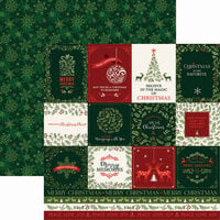 Reminisce - Merry And Bright Collection - 12 x 12 Double Sided Paper - Christmas Blessings