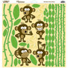 Reminisce - Monkey Business Collection - 12 x 12 Cardstock Stickers - Monkey Business Icon