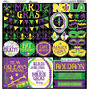 Reminisce - Mardi Gras Collection - 12 x 12 Elements Sticker