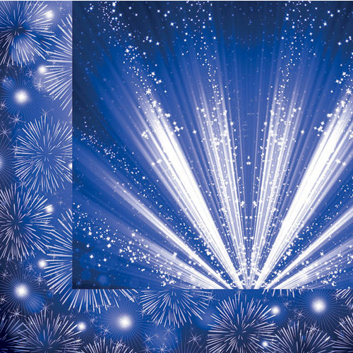 Reminisce - Magical Fourth Collection - 12 x 12 Double Sided Paper - Magical Fireworks